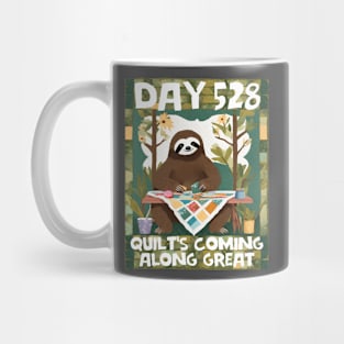 Funny sloth quilter quilting obsession sewing seamstress Mug